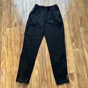 Saucony black running pants women size small zipper on ankles